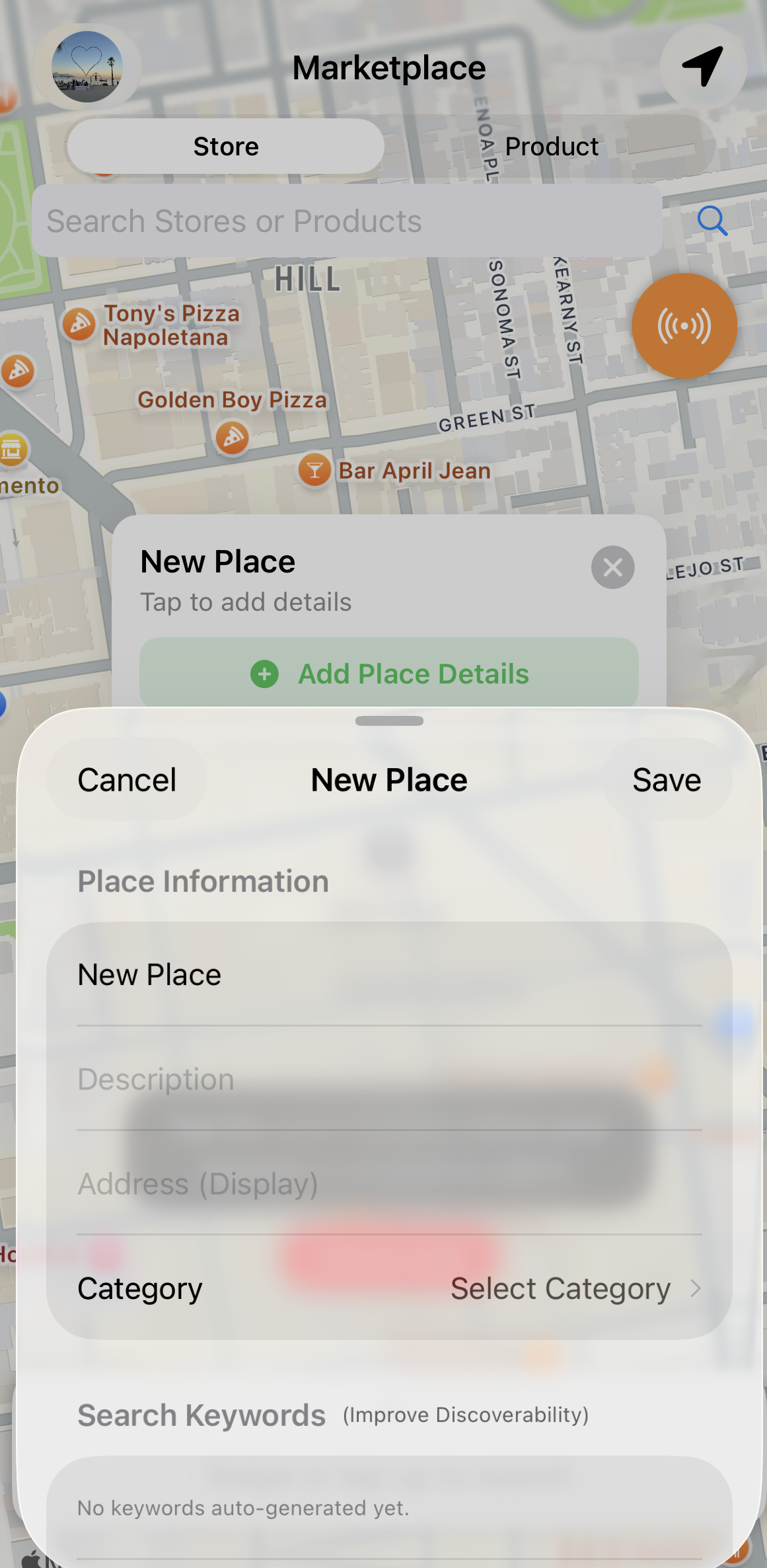 Producer editing product details